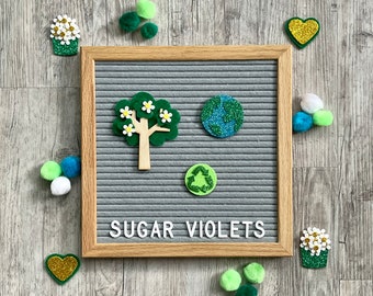 Earth Day Letter Board Accessories