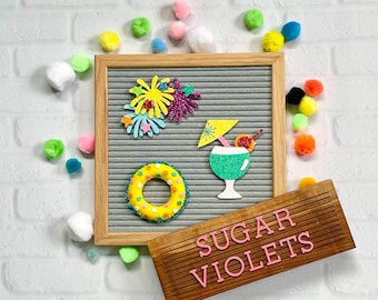 Summer Letter Board Icons