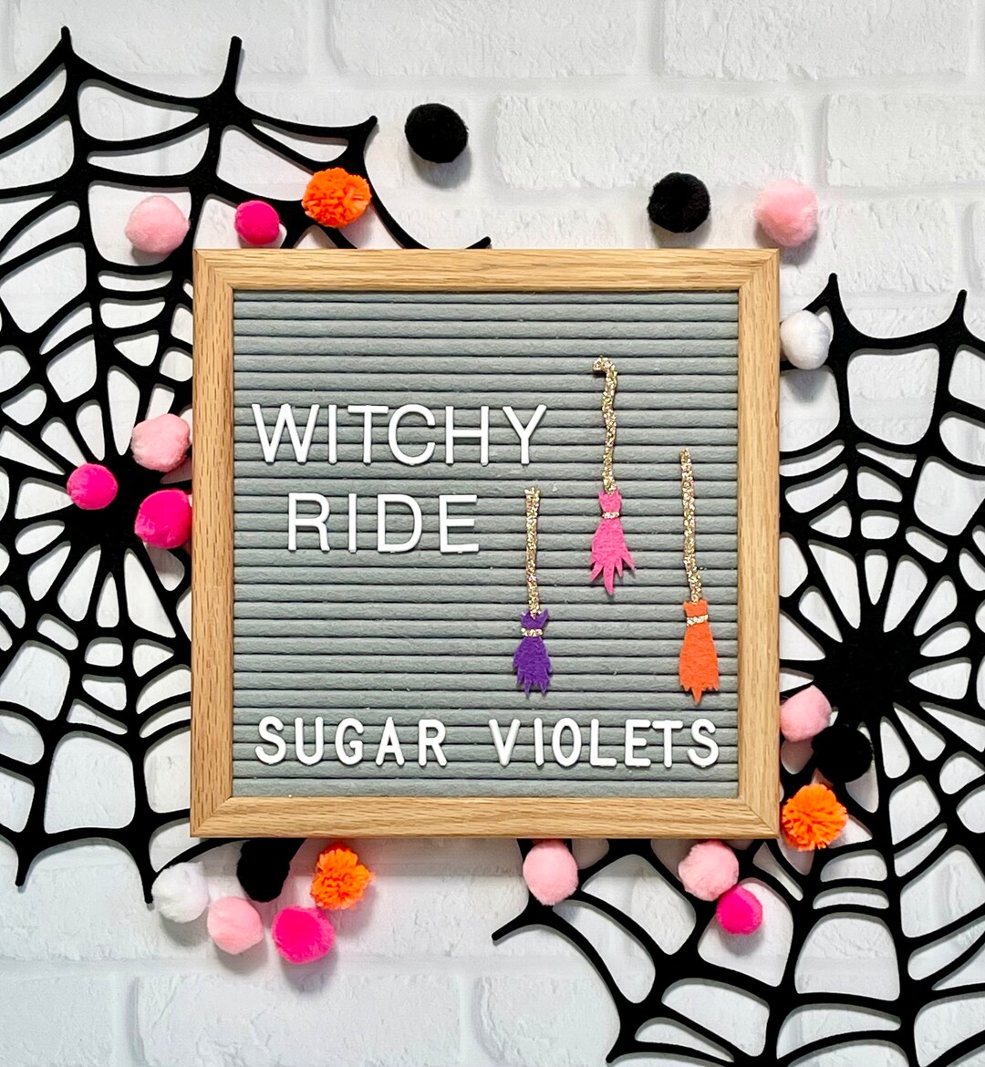 Witch’s Broom Letter Board Accessory - Etsy