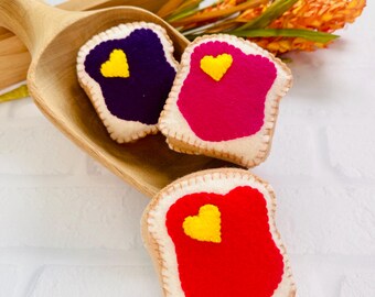 Handmade Toast Pin Cushion – Jam Flavors Sewing Accessory for Sewists Quilters