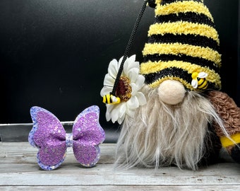 Glitter Canvas Butterfly Bows - Perfect for All Occasions