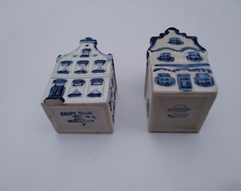 Vintage Original Blue Delft Miniature House