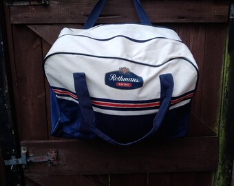 Vintage Rothmans Racing Holdall 80s Motorsport Team Bag Formula 1 Superbike