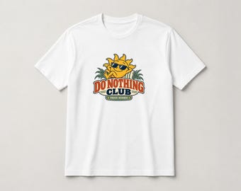 Rest-Day Do-Nothing Club T-Shirt, Enthusiast Graphic Tee, Hobby Gift
