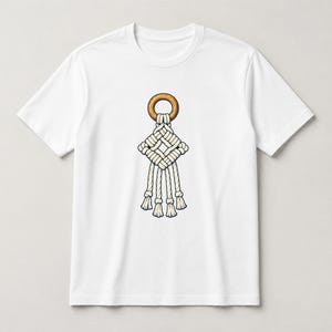 Macrame T-Shirt, Knotwork Fiber Artist Tee, Macrame Maker Gift