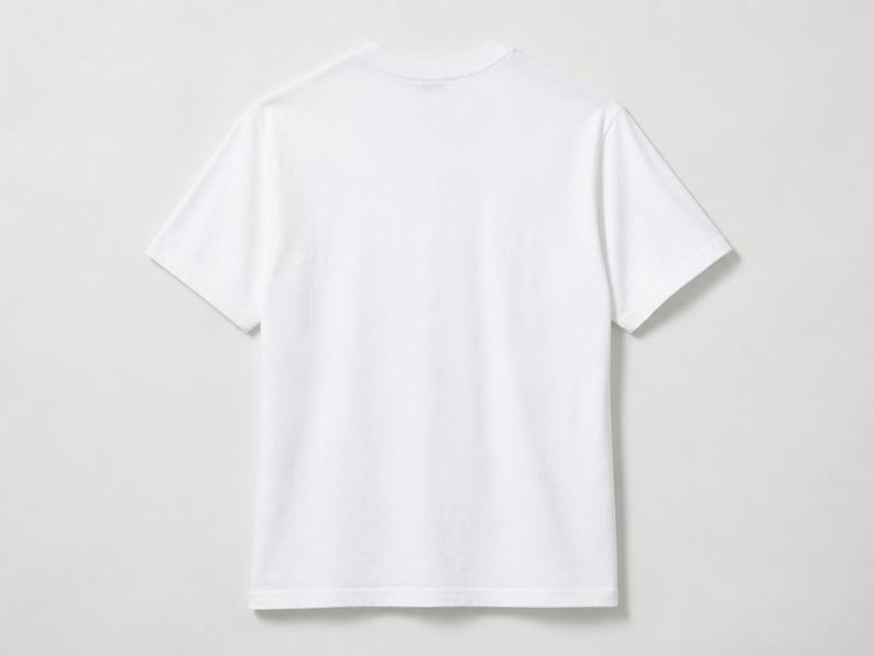 Software Developer Debugging design graphic T-shirt in white, flat blank back