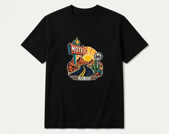 Route 66 Centennial Roadside T-Shirt, Outdoor Lifestyle Tee, Travel Gift