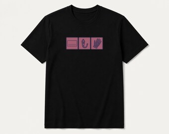 Museum Curator Staff T-Shirt, Aubergine Rose Graphic Tee, Career Pride Gift