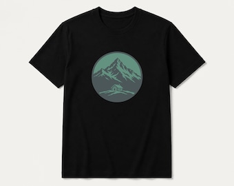 Mountain-Town Souvenir T-Shirt, Outdoor Lifestyle Tee, Travel Gift