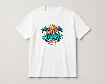 Off-Duty Weekend Reset Typography T-Shirt, Enthusiast Graphic Tee, Hobby Gift