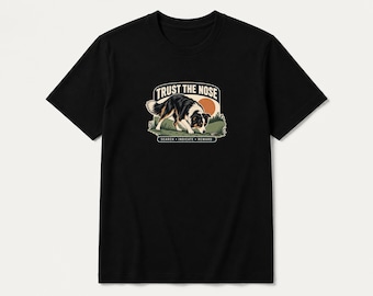 Border Collie Scent Work T-Shirt, Unisex Dog Handler Tee, Trust the Nose Shirt