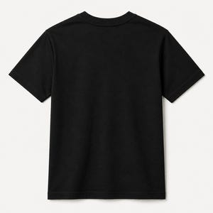 Software Developer Debugging design graphic T-shirt in black, flat blank back