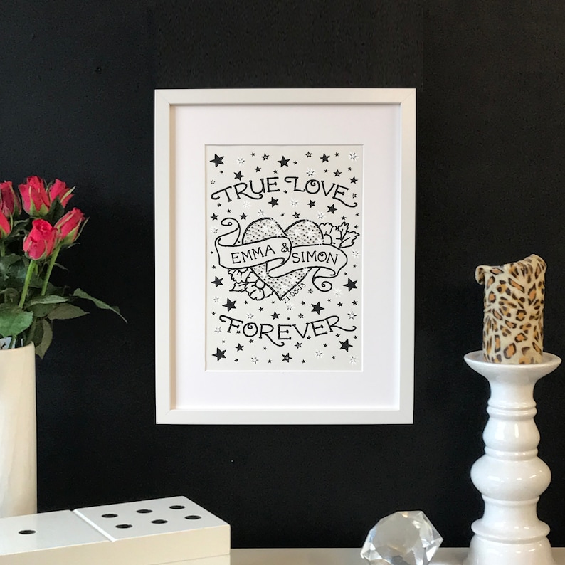 Forever in Love Tattoo embellished print