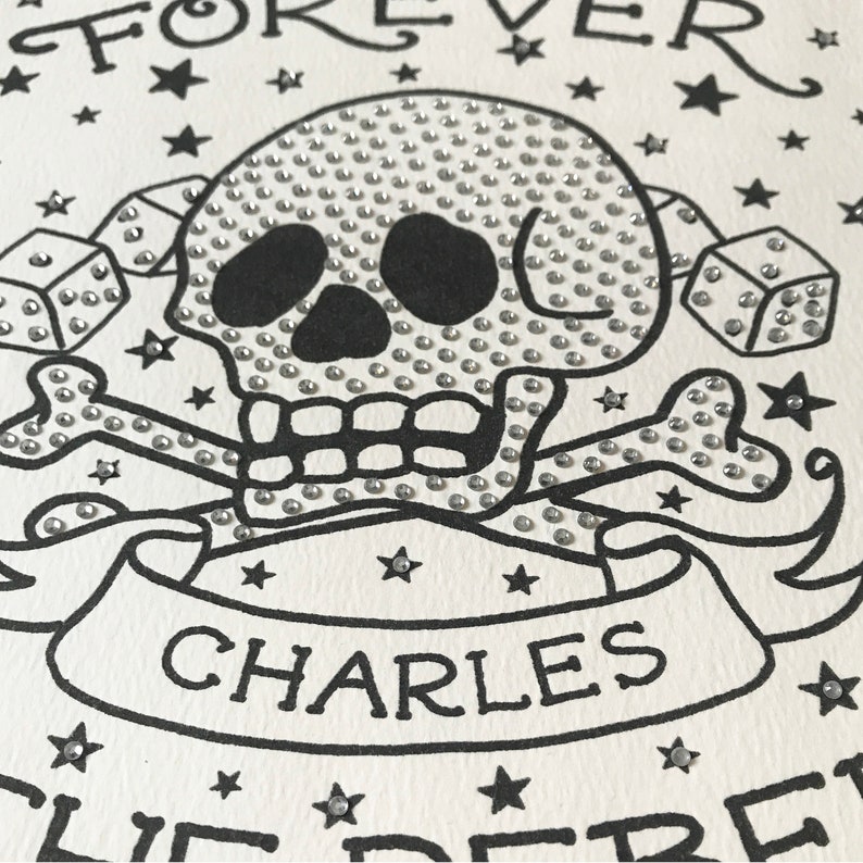 Forever in Love Tattoo embellished print