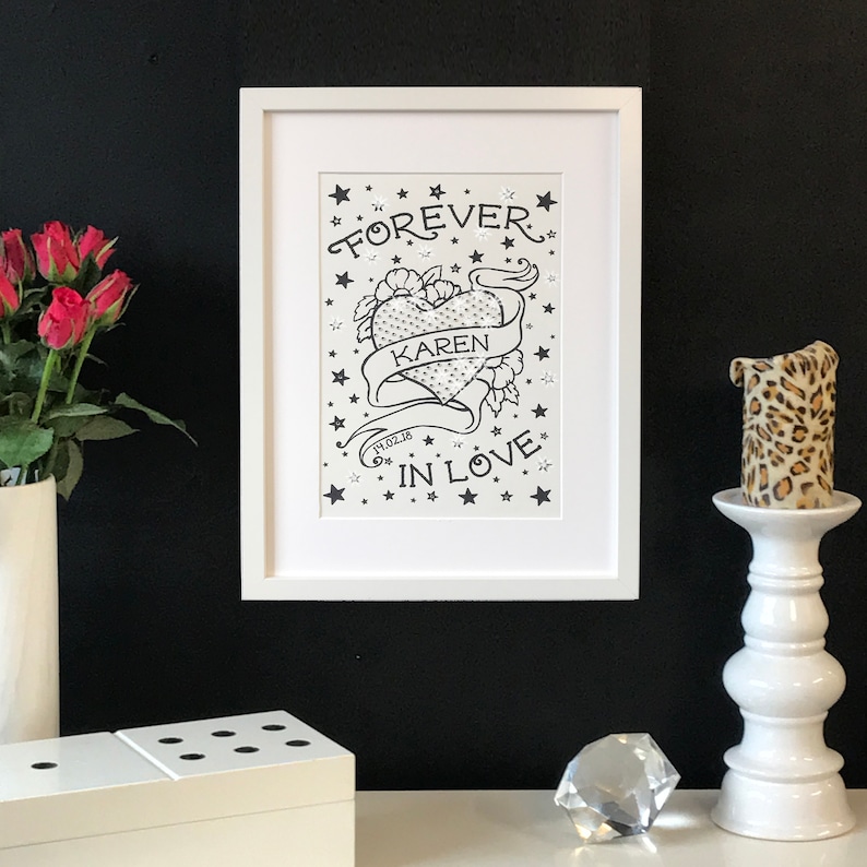 Forever in Love Tattoo embellished print