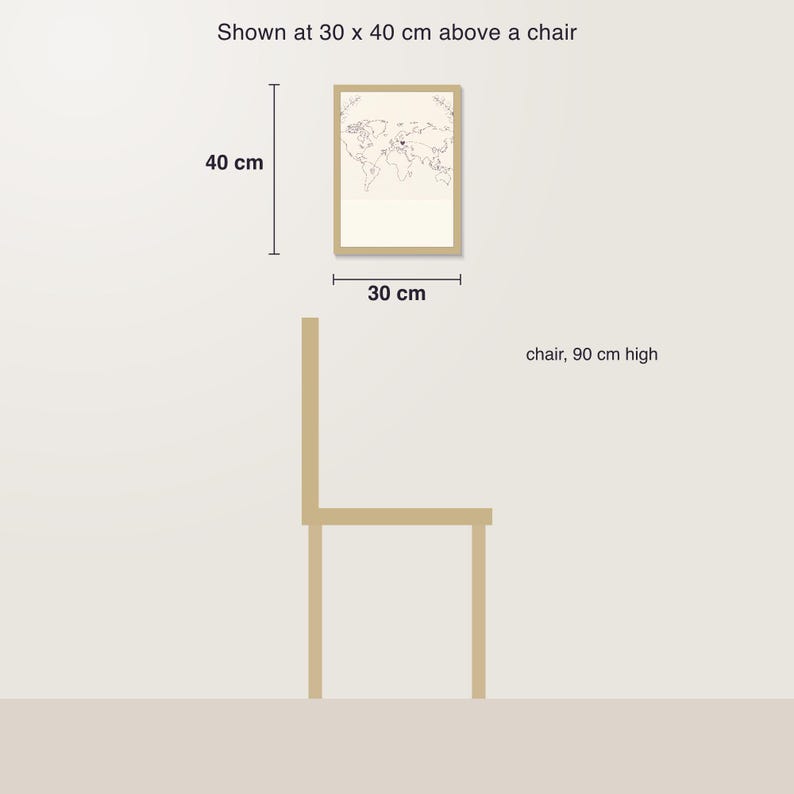 Mappa personalizzata per relazioni a distanza, distanza tra noi, poster personalizzato per coppie, regalo di anniversario a chilometri di distanza immagine 5