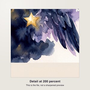 angel baby memorial print personalized with name, printable PDF 8x10 in, instant download, digital file Bild 3
