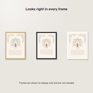 Personalized House Blessing Print, Home Wall Art with Family Name and Move In Date, New Home Prayer Print, Jewish Home Blessing image 7