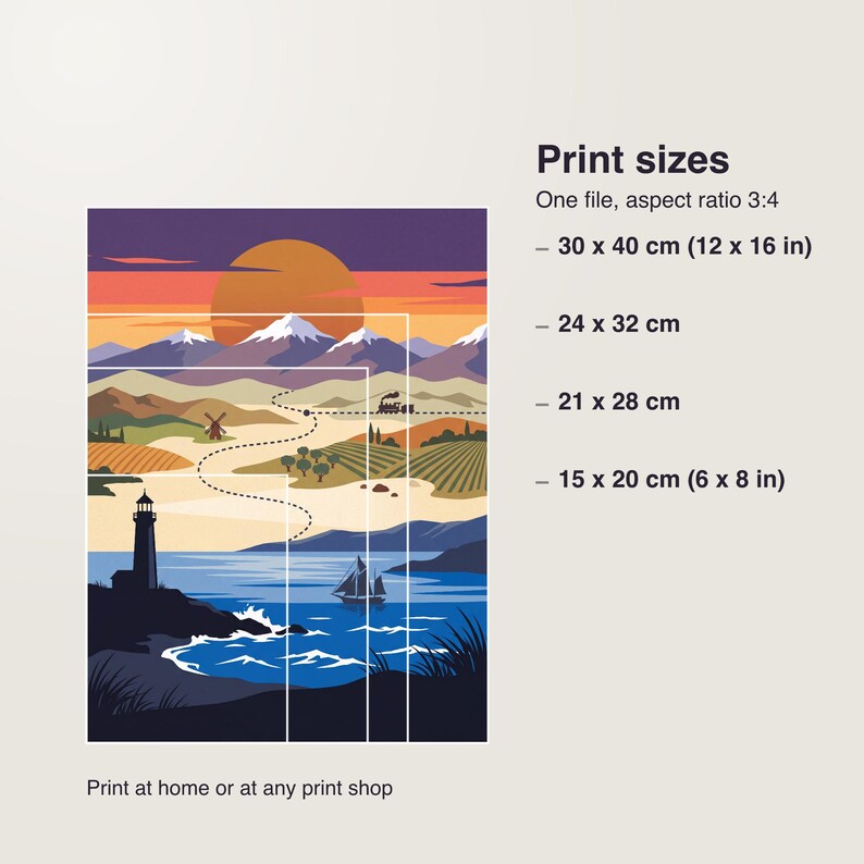 Digitale Hochzeits-Reisekarte als Gästebuch-Poster – Linienzeichnung auf Naturweiss, PDF bis 30x40 cm, Sofort-Download imagen 5