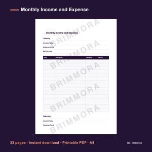 Freelance Invoice and Expense Tracker Printable, Client Log, Mileage and Quarterly Tax Pages, PDF image 3