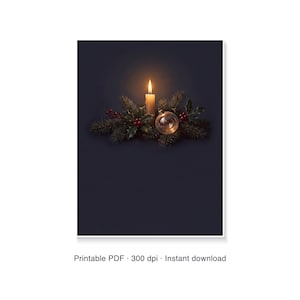 first christmas in heaven print personalized, memorial christmas poster with custom name, printable pdf 30 x 40 cm image 11