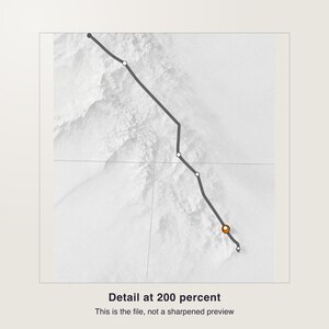 Custom Strava Route Print, Personalized GPS Map with Name Date Distance, Printable PDF 30 x 40 cm, Running Art Gift image 3