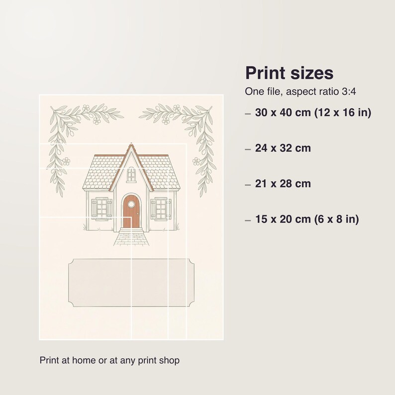 Personalized House Blessing Print, Home Wall Art with Family Name and Move In Date, New Home Prayer Print, Jewish Home Blessing image 5
