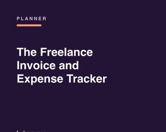 Freelance Invoice and Expense Tracker Printable, Client Log, Mileage and Quarterly Tax Pages, PDF
