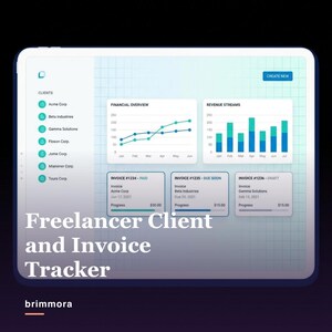 Freelance Client and Invoice Tracker Printable, Weekly Admin Checklist and Payment Follow Up Pages imagen 1