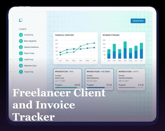 Freelance Client and Invoice Tracker Printable, Weekly Admin Checklist and Payment Follow Up Pages