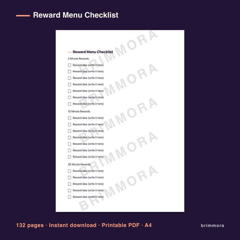 Undated ADHD Daily Planner Printable, Time Blocking and Task Breakdown Pages for Adults, PDF image 5
