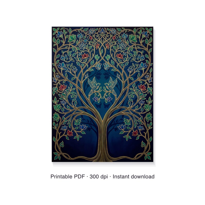 Digitale Vorlage Hochzeits Fingerabdruckbaum Gästebuch Poster zum Selbstdrucken PDF zdjęcie 6