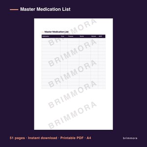 Family Caregiver Log for Adult Children, Medication Tracker, Appointment & Daily Care Planner image 3