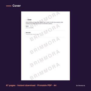 Body Doubling & Deep Work Session Log Printable Planner PDF bild 3