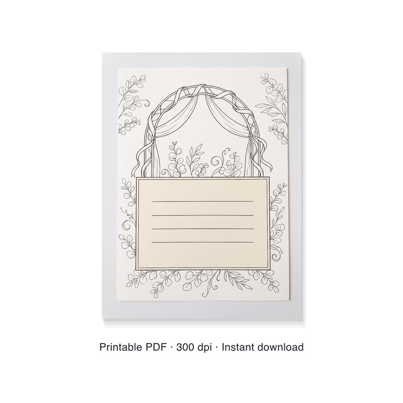 Wedding Weekend Itinerary Sign for Guest Bags, Printable pdf Poster 30 x 40 cm, Custom Wedding Day Schedule image 7