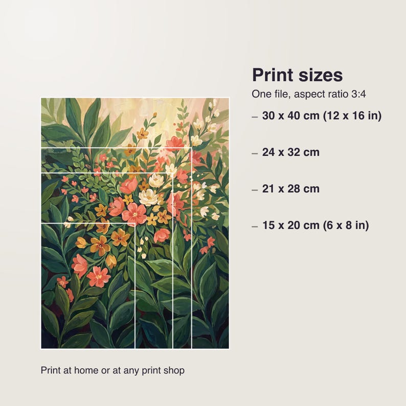 Digitaler Kunstdruck Familien Geburtstagskalender, Botanisches Gouache Poster, Perpetual Birthday Board, Sofort Download Druckvorlage image 5