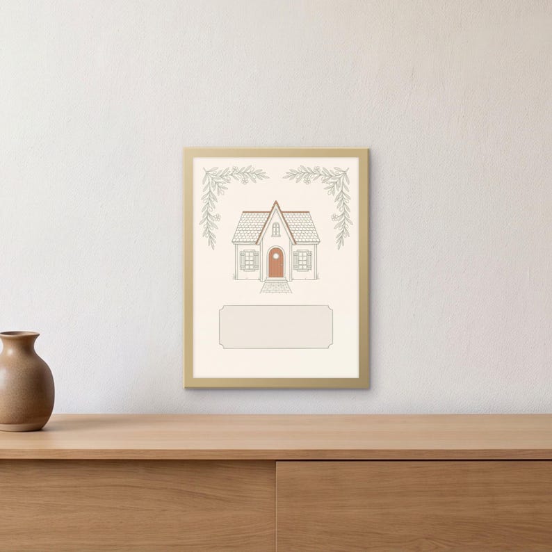 Personalized House Blessing Print, Home Wall Art with Family Name and Move In Date, New Home Prayer Print, Jewish Home Blessing image 1