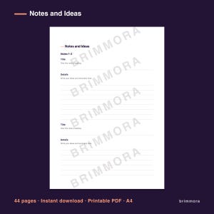 Freelance Planner with Retainer Tracker Client Log Printable PDF zdjęcie 6