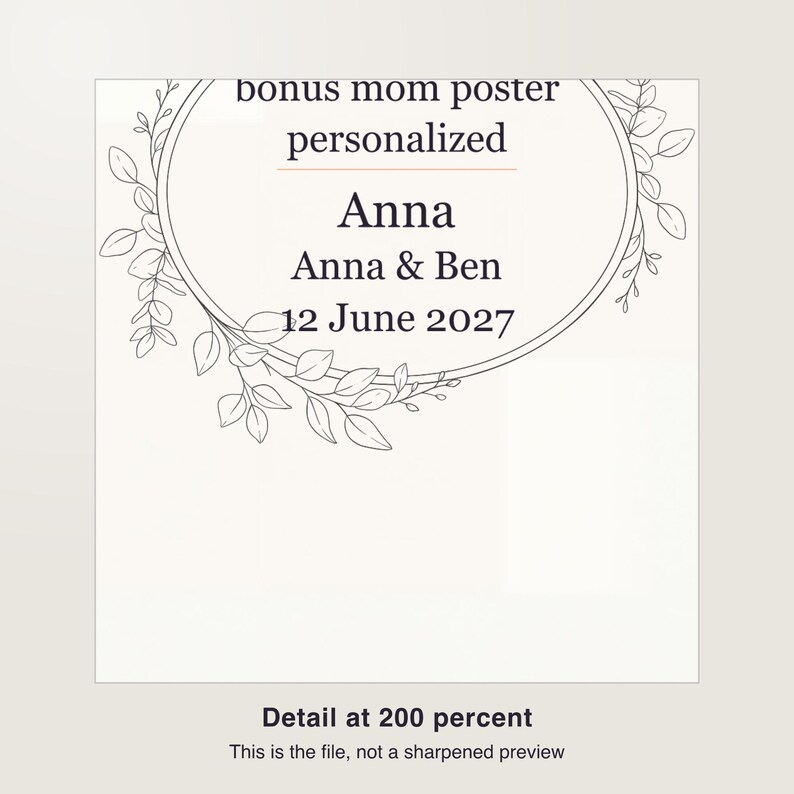 Bonus Mom Poster Personalized, Custom Stepmom Definition Print, Printable Mother's Day Gift with Custom Name image 3