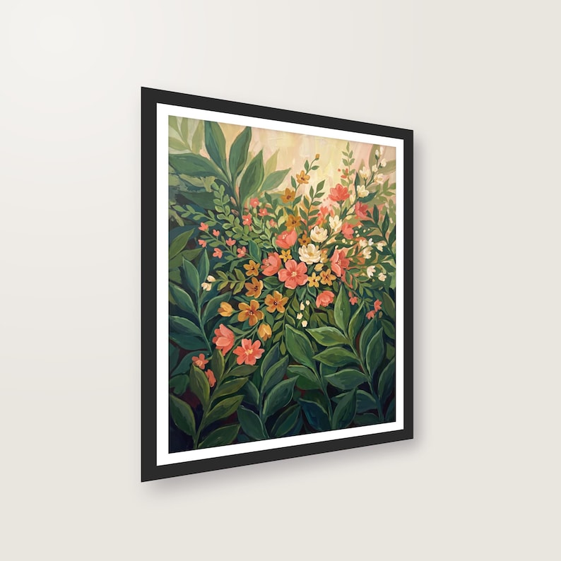 Digitaler Kunstdruck Familien Geburtstagskalender, Botanisches Gouache Poster, Perpetual Birthday Board, Sofort Download Druckvorlage image 2
