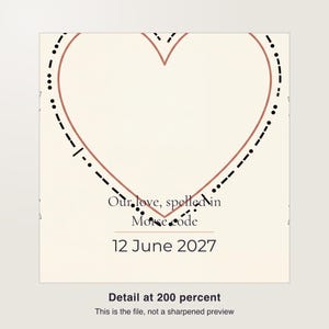 Custom Morse Code Print, Personalized Name and Date Wedding Anniversary Poster, Printable PDF 30 x 40 cm image 6