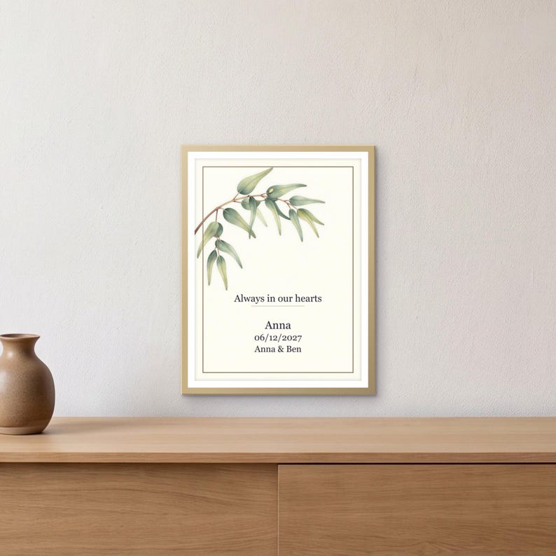 Lámina conmemorativa por la pérdida de un hijo, personalizada en memoria de mi hijo o hija, lámina de condolencia por la pérdida de un hijo, descarga de arte mural imprimible imagen 1