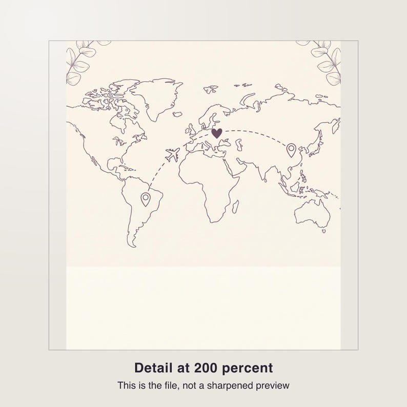 Mappa personalizzata per relazioni a distanza, distanza tra noi, poster personalizzato per coppie, regalo di anniversario a chilometri di distanza immagine 3