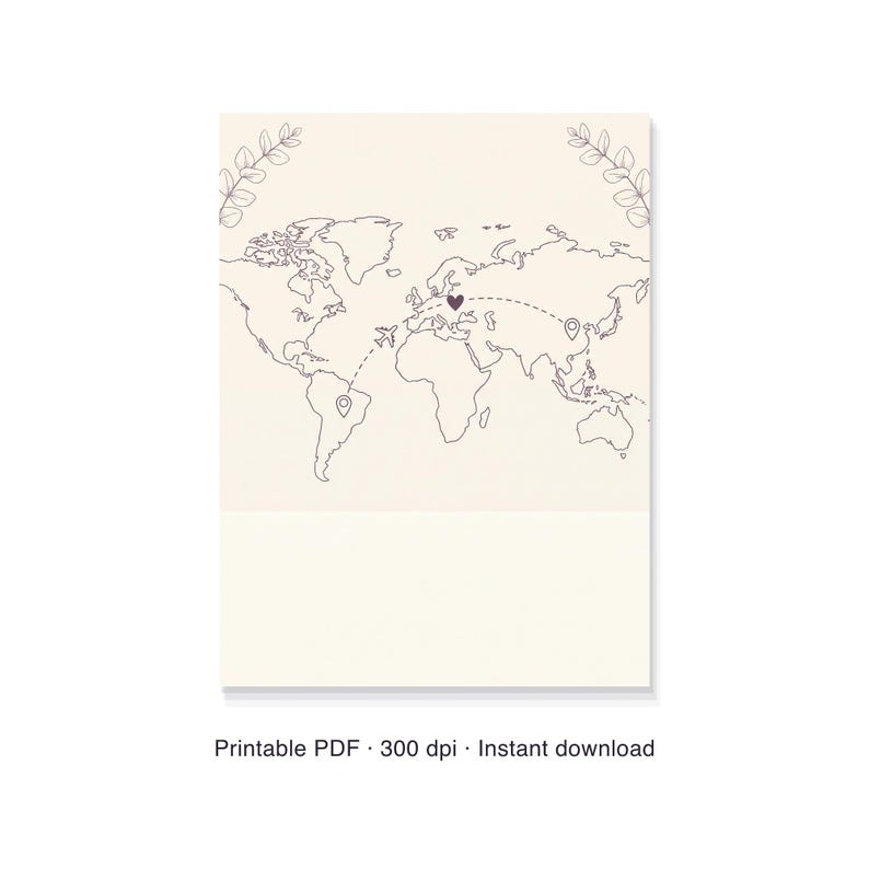 Mappa personalizzata per relazioni a distanza, distanza tra noi, poster personalizzato per coppie, regalo di anniversario a chilometri di distanza immagine 6