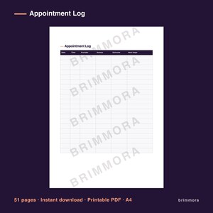 Family Caregiver Log for Adult Children, Medication Tracker, Appointment & Daily Care Planner image 5