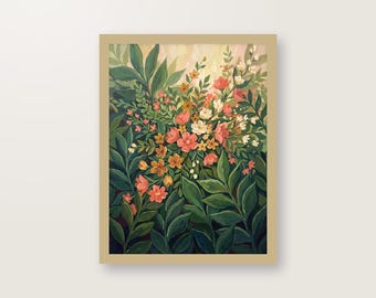 Digitaler Kunstdruck Familien Geburtstagskalender, Botanisches Gouache Poster, Perpetual Birthday Board, Sofort Download Druckvorlage