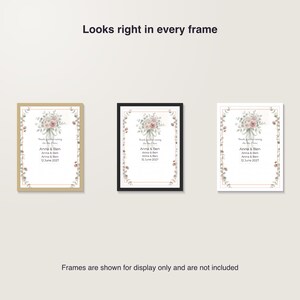 Mother of the Groom Poem Print, Personalized Wedding Gift for Parents, Custom Names and Wedding Date, Printable Wall Art PDF Bild 7
