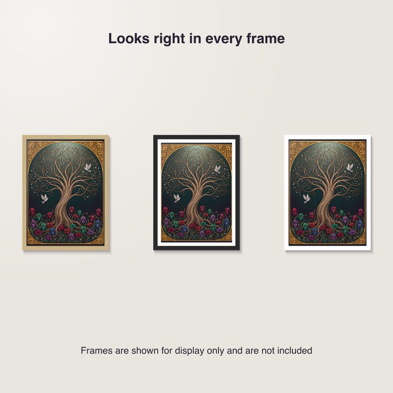 Trauer Fingerabdruckbaum als Gästebuch für Trauerfeier Digitaler Kunstdruck zum Selbstdrucken image 7