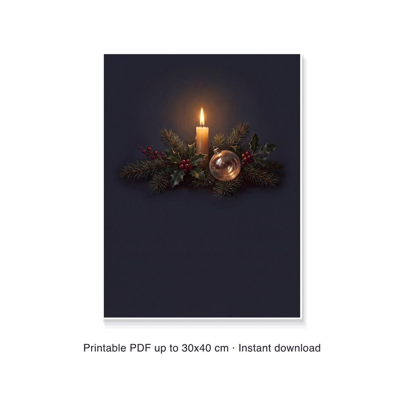 first christmas in heaven print personalized, memorial christmas poster with custom name, printable pdf 30 x 40 cm image 16