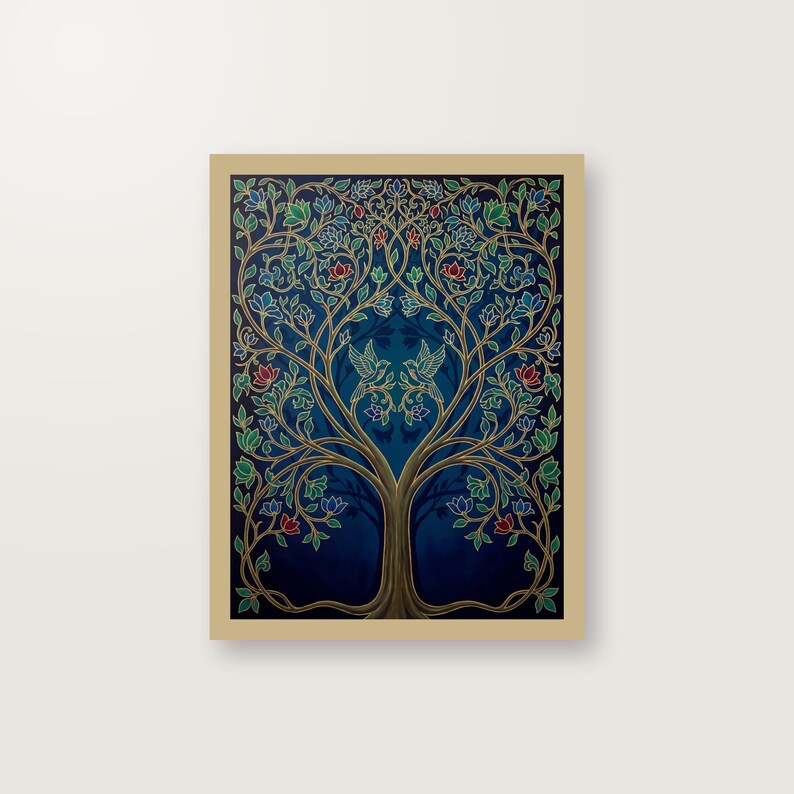 Digitale Vorlage Hochzeits Fingerabdruckbaum Gästebuch Poster zum Selbstdrucken PDF zdjęcie 1